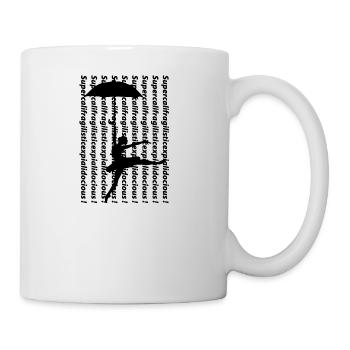 supercalifragilisticexpialidocious blak - Mug - white - Right