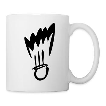 badminton - Mug blanc - blanc - Droite