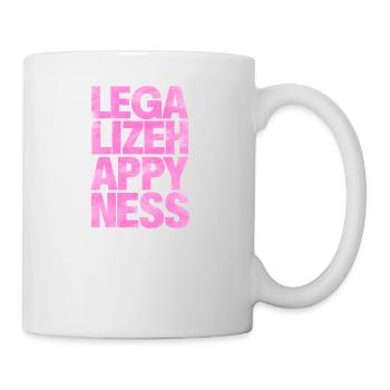 Légaliser Bonheur T-shirt - Mug blanc - blanc - Droite