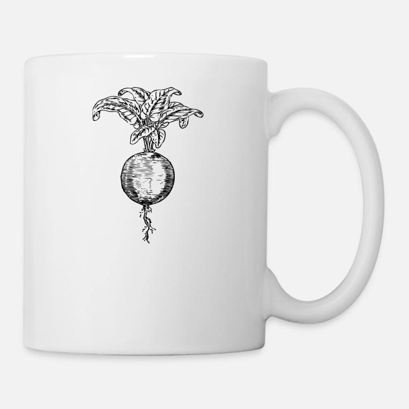 ruebe rueben beet turnip veggie gemuese vegetables - Tasse - Weiß