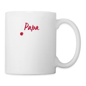Handball Spieler Papa - Dad - Vater - Handballer - Tasse - Weiß - Rechts