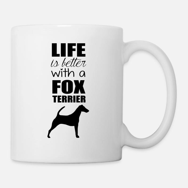 FOX TERRIER BLACK - Mug - white