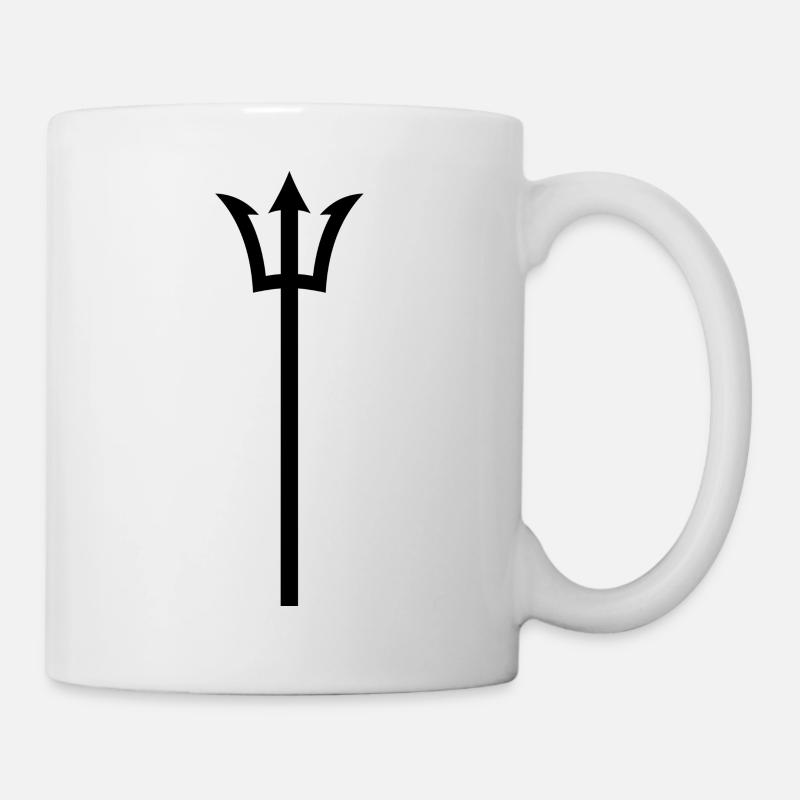 Dreizack - Tasse - Weiß