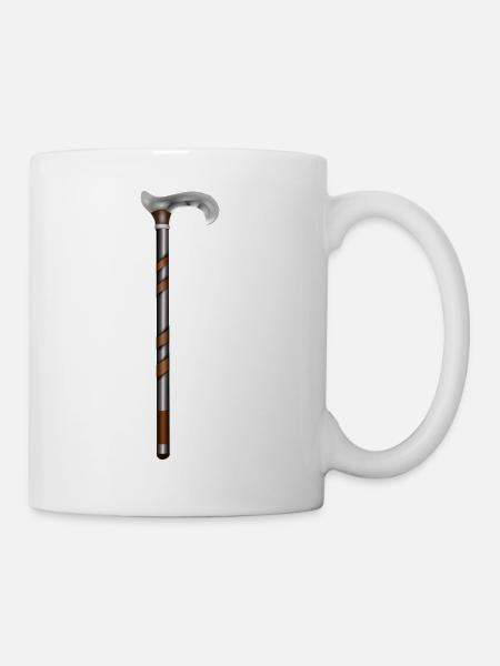 walking stick - Mug - white