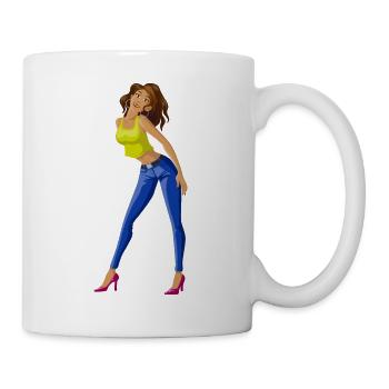 ballerina ballett dance dancer tanz taenzer yoga60 - Tasse - Weiß - Rechts