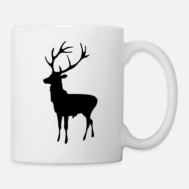 Hirsche - Tasse - Weiß