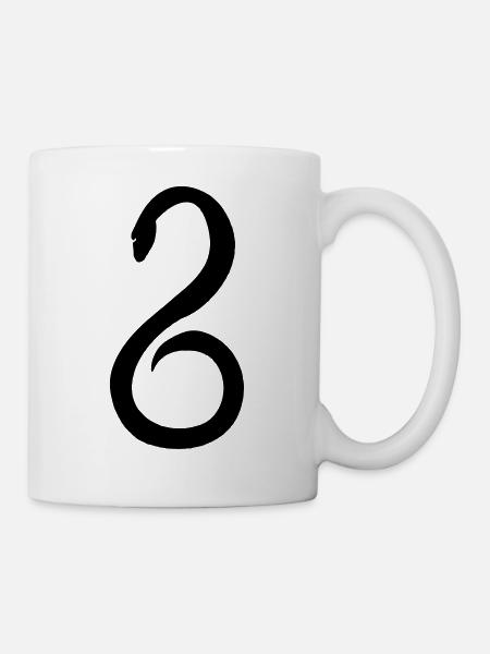 Snake Abstract Gift Idea Medicine Symbol - Mug - white