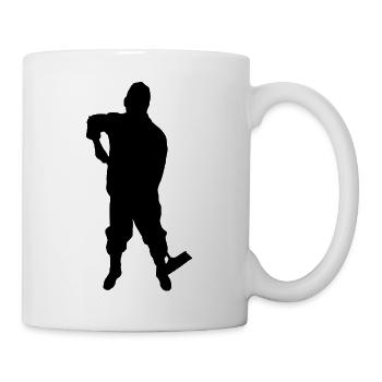 cleaning cleaning cleaning woman broom wischmop67 - Mug - white - Right