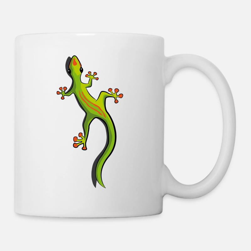 Gecko - Tasse - Weiß
