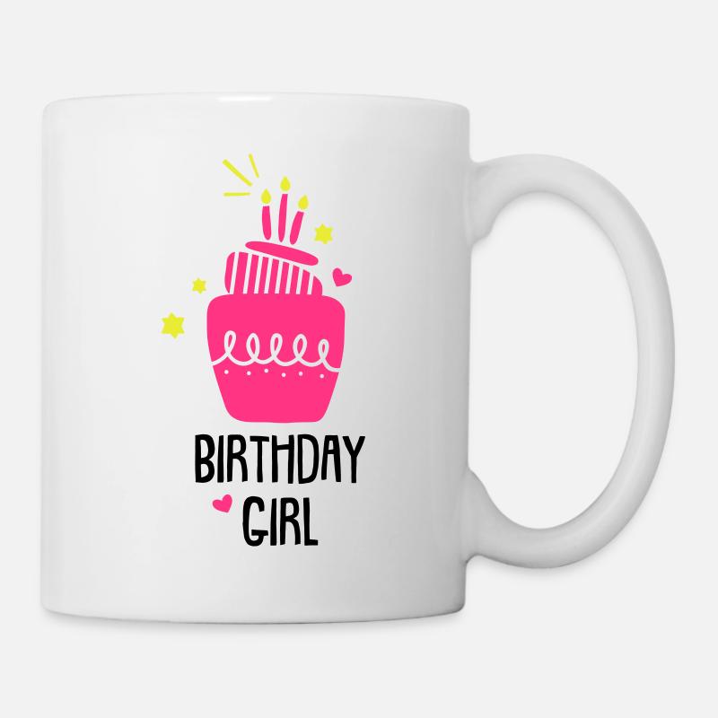 Geburtstagsshirt Mädchen - Tasse - Weiß