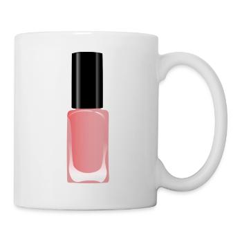 Vernis à ongles idée cadeau Vernis à ongles - Mug blanc - blanc - Droite