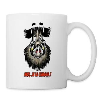 Boar, Moi Je Le Chasse! - Mug - white - Right