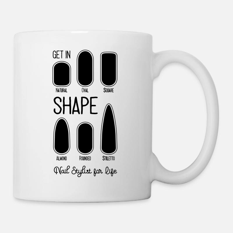 Se mettre en forme | Formes ongles - Mug blanc - blanc