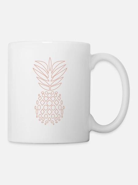 Graphic pineapple - Mug - white