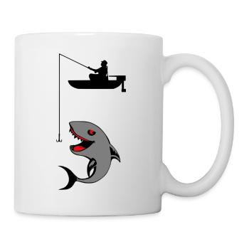 angler - Tasse - Weiß - Rechts