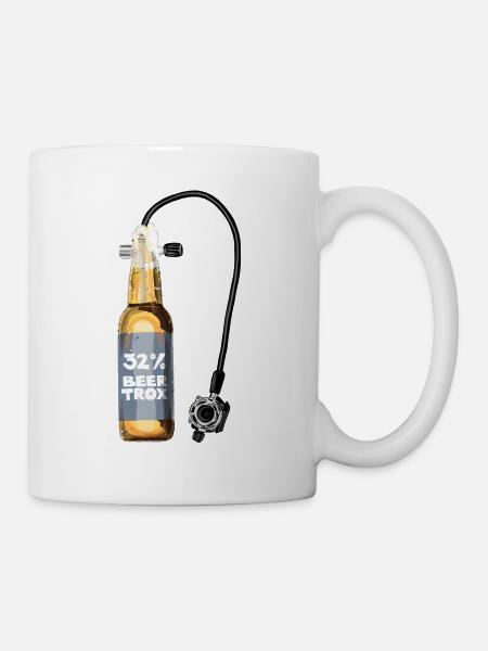 Beertrox, Taucherflasche - Tasse - Weiß