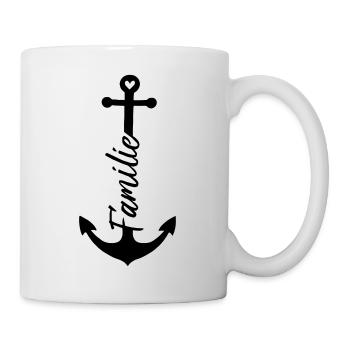 La famille est l'ancre - Mug blanc - blanc - Droite