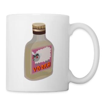Vodka bottle - Mug - white - Right