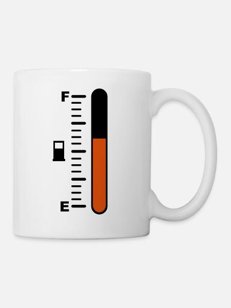 tankanzeige - Tasse - Weiß