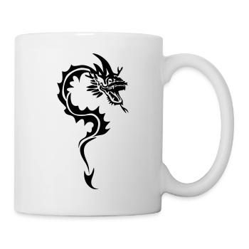 tatouage1 Tribal Drachen - Tasse - Weiß - Rechts