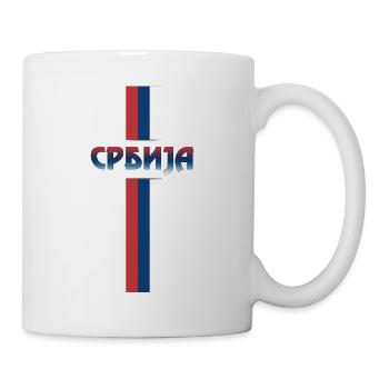 Srbija Flag II - Tasse - Weiß - Rechts