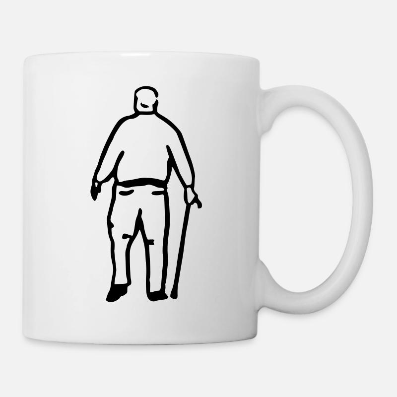 old man - Mug - white