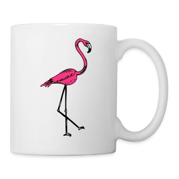 flamingo - Tasse - Weiß - Rechts