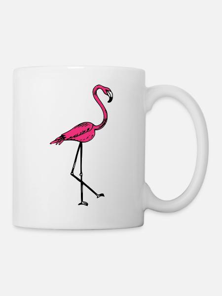 flamingo - Tasse - Weiß