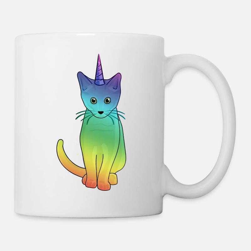 Ich bin ein Caticorn .. Cat Unicorn T-Shirt Einhorn Squad - Tasse - Weiß