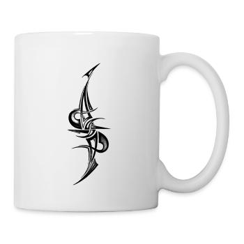 Tribal Hook Tattoo Männer Frauen geschenk - Tasse - Weiß - Rechts