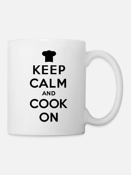 Keep calm and cook on - Mug - white