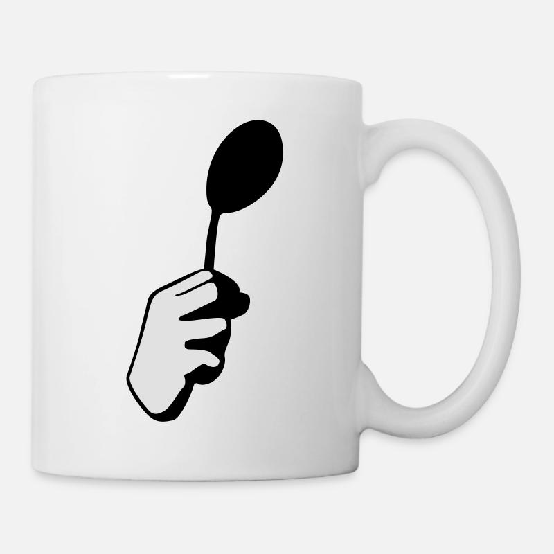 There is no spoon - Tasse - Weiß