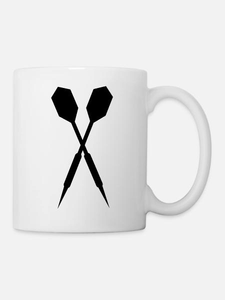 dart_pfeile__f1 - Tasse - Weiß