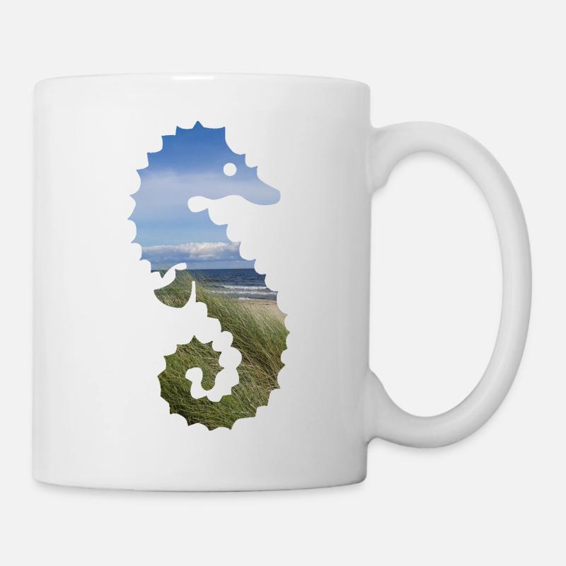 Seepferdchen Ostsee - Tasse - Weiß