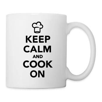 Keep calm and cook on - Mug blanc - blanc - Droite