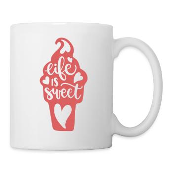 La vie est douce - Citation - Mug blanc - blanc - Droite