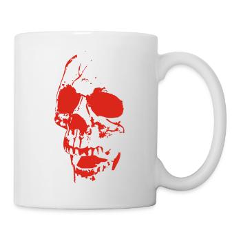 Bloody Skull Outlaw Streetwear - Mug - white - Right
