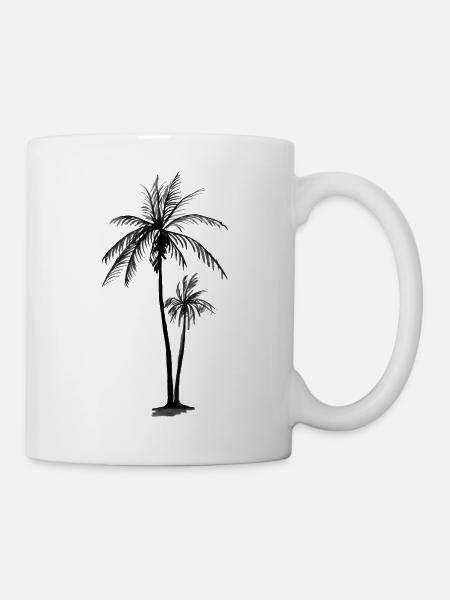 Palmiers - Mug blanc - blanc
