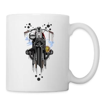 Moto - Mug blanc - blanc - Droite