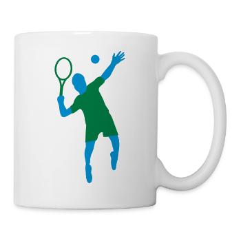 Tennis - Tasse - Weiß - Rechts