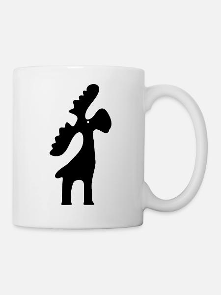 Elch Weihnachten - Tasse - Weiß