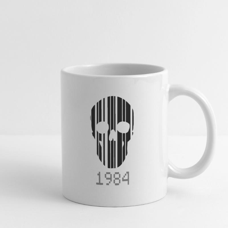 barcode Schädel 1984 Tasse