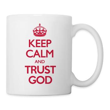Keep Calm and Trust God - Mug - white - Right