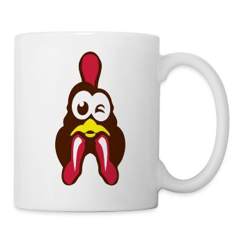 poule animal domestique ferme 1 - Mug blanc - blanc - Droite