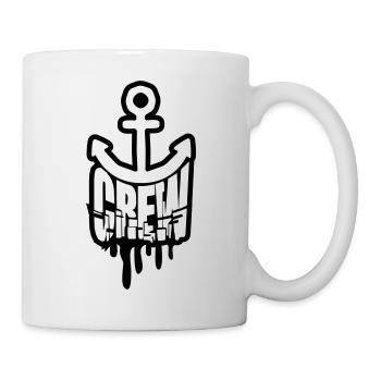 Crew Anker Graffiti Stempel - Tasse - Weiß - Rechts