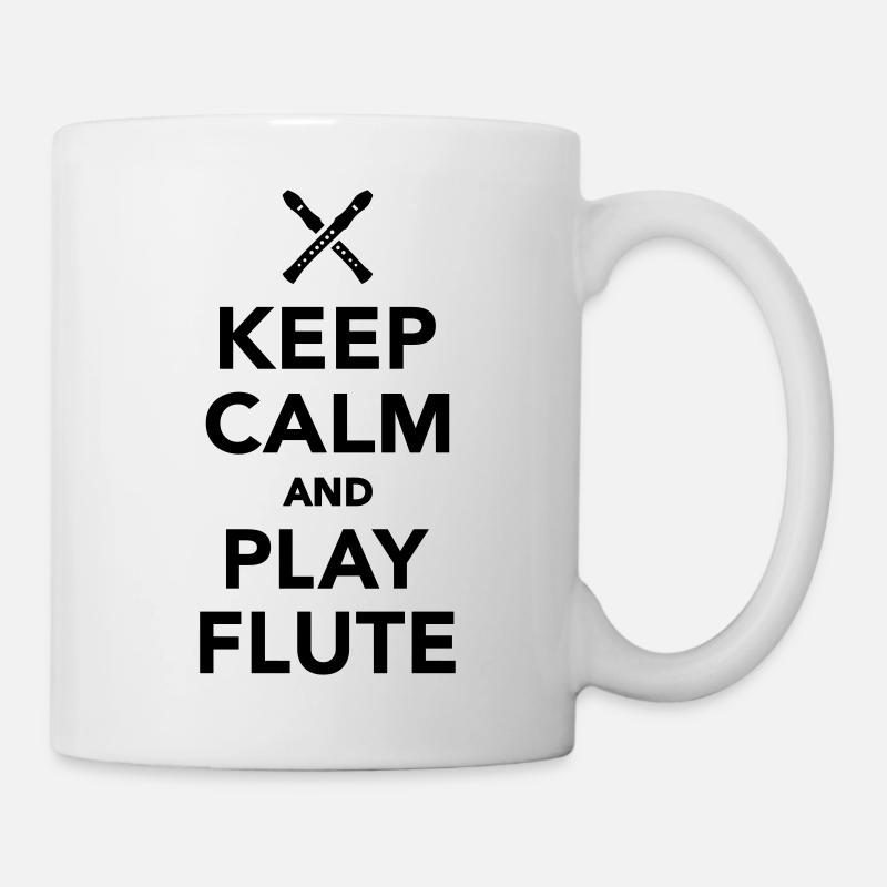 Flöte - Tasse - Weiß
