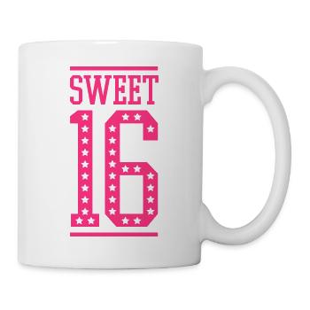 sweet_sixteen_1f1 - Tasse - Weiß - Rechts