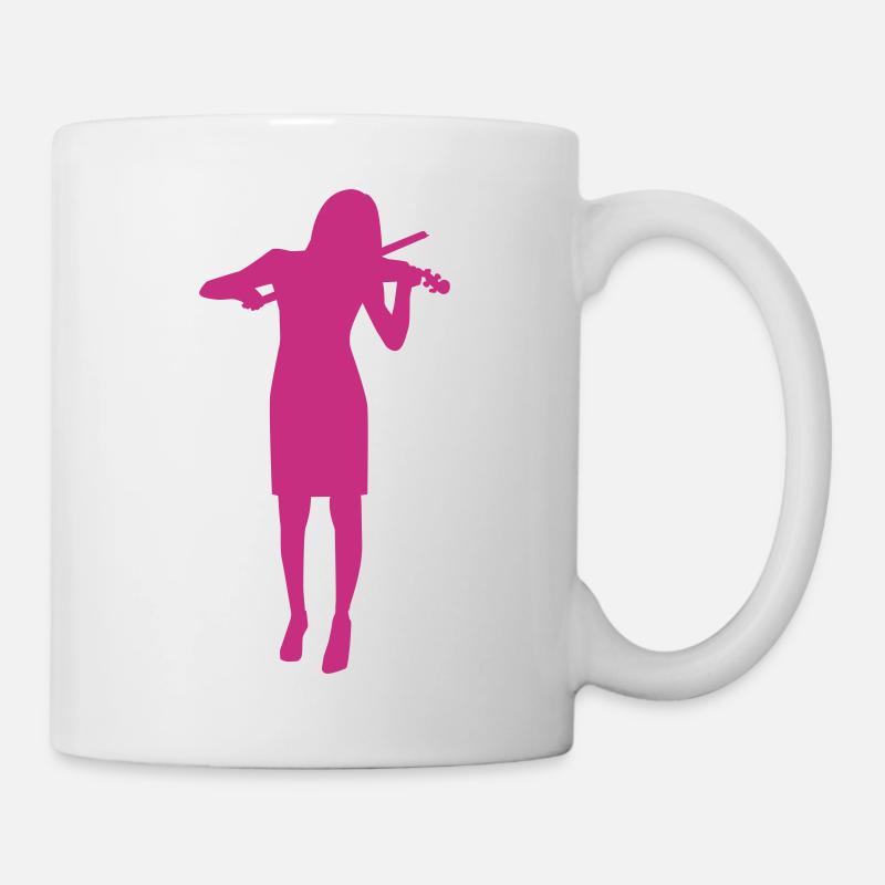 Geige - Tasse - Weiß