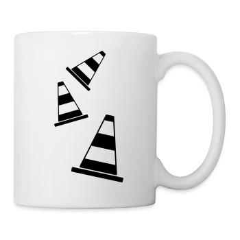 caution_f1 - Tasse - Weiß - Rechts