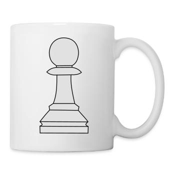 Schachfigur Bauer - Mug blanc - blanc - Droite